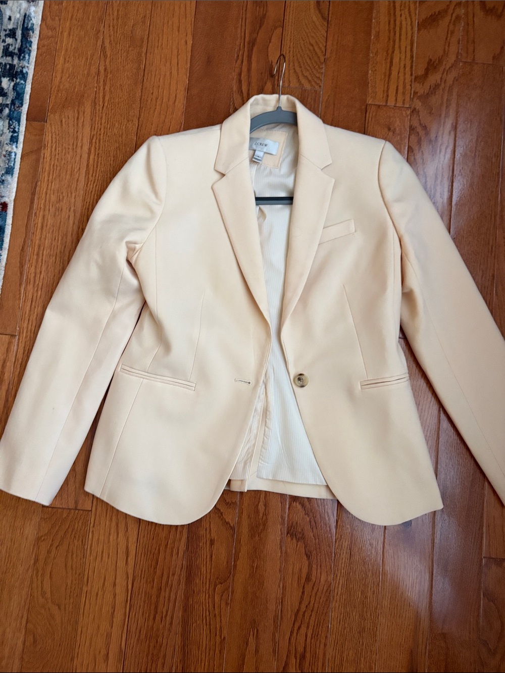 J. Crew Soft Cream Single-Button Blazer
